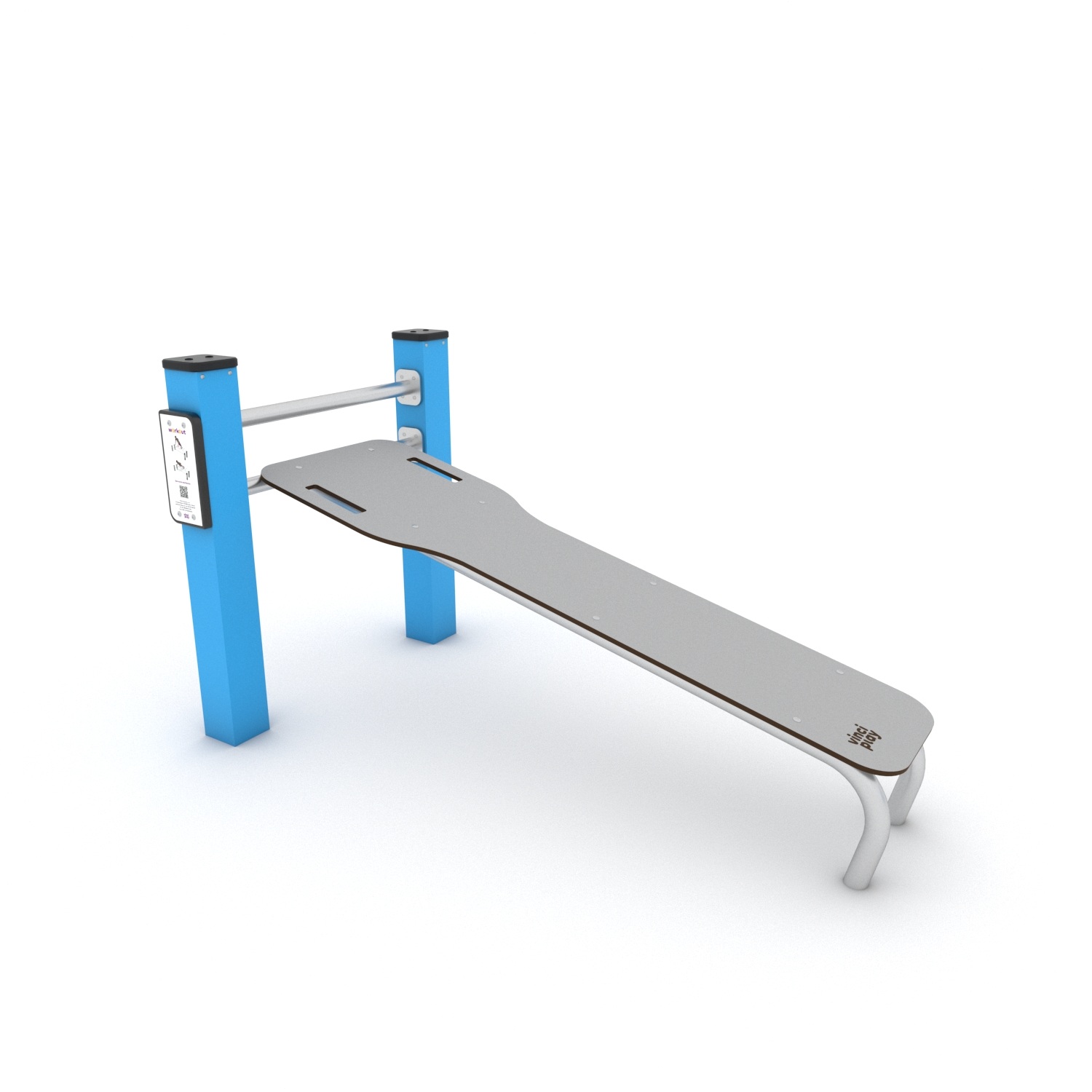 Calisthenics Sit-Up Bank schräg