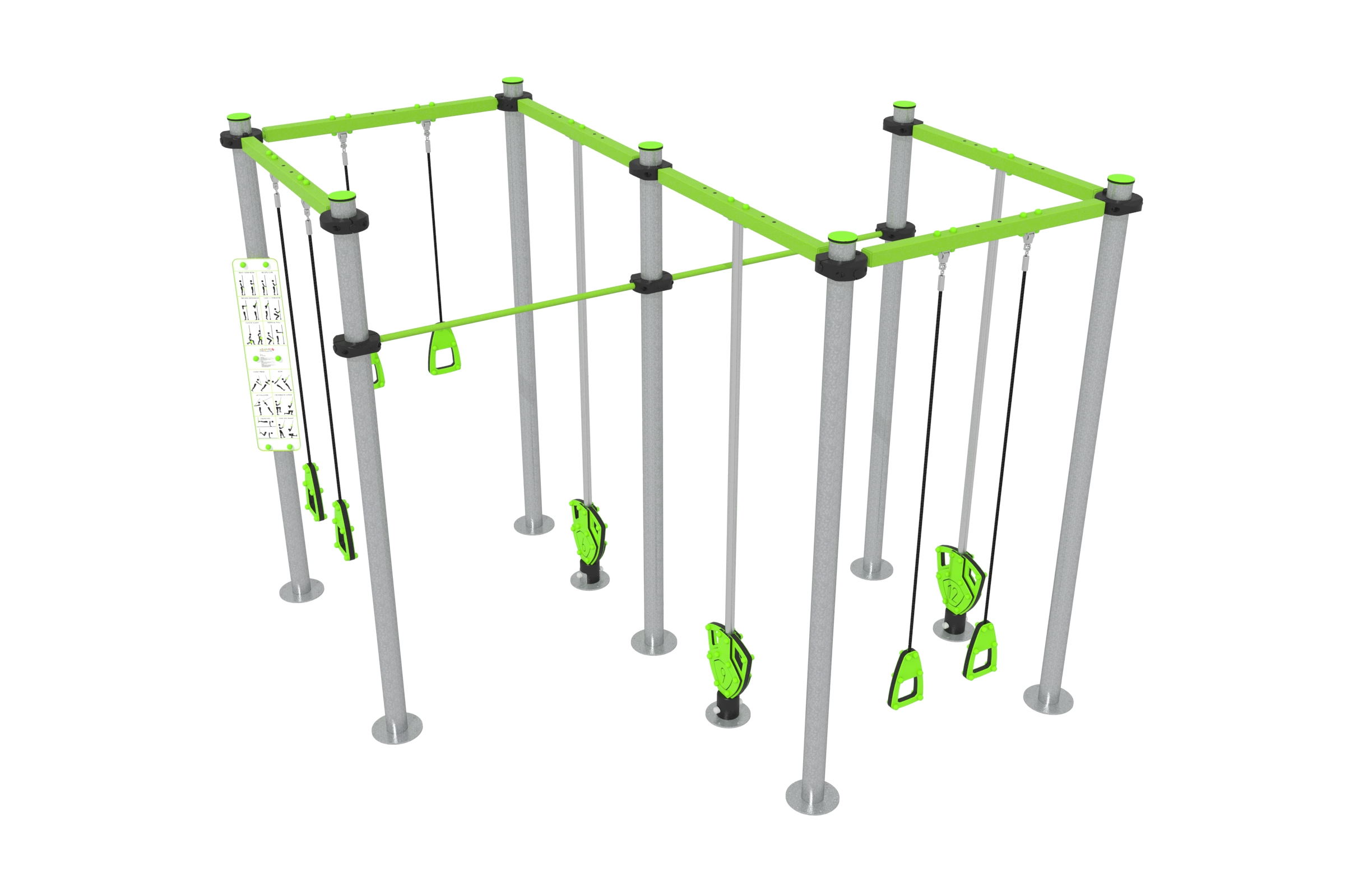 Kraftstation Doppeltes Quadrat