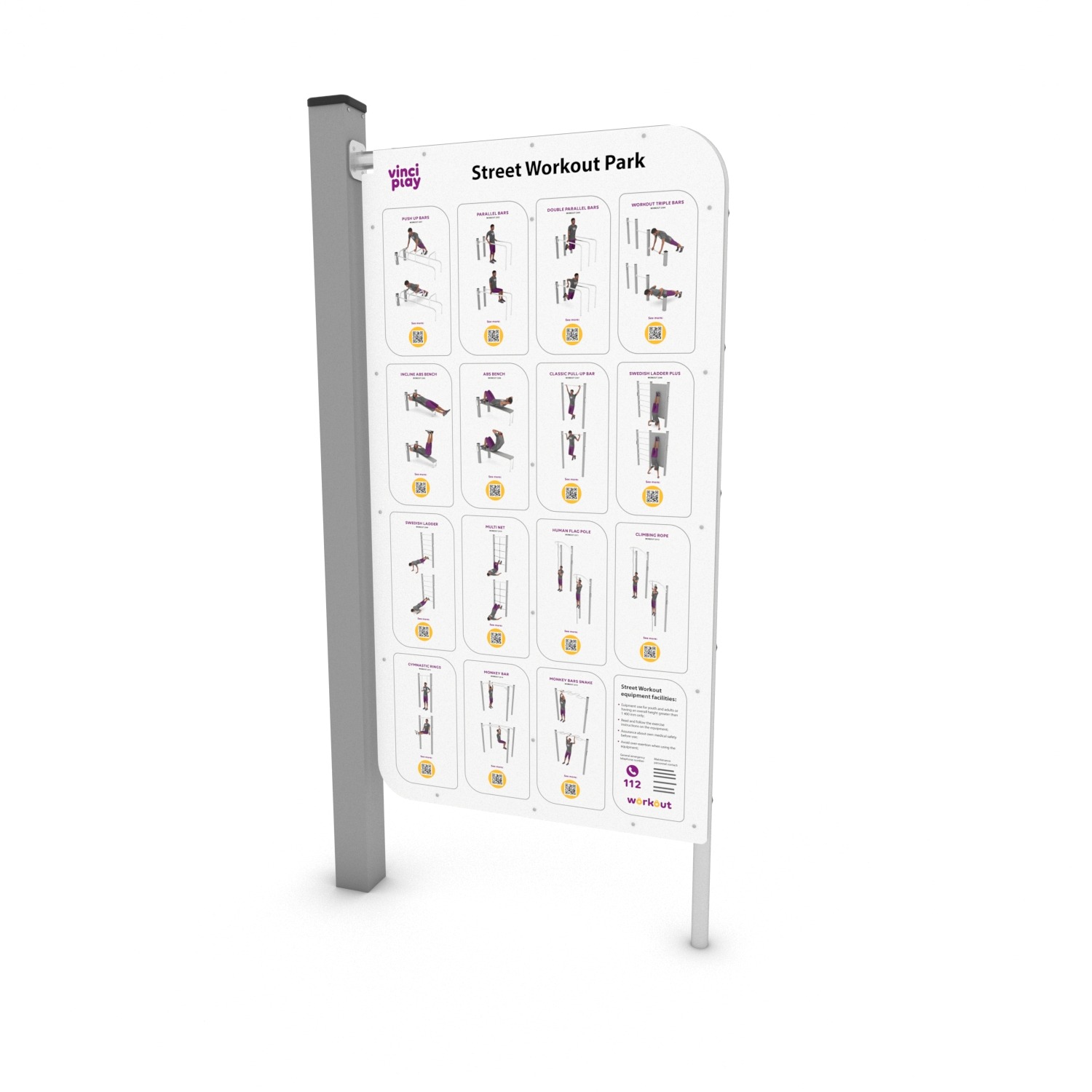 Calisthenics Trainingsschild