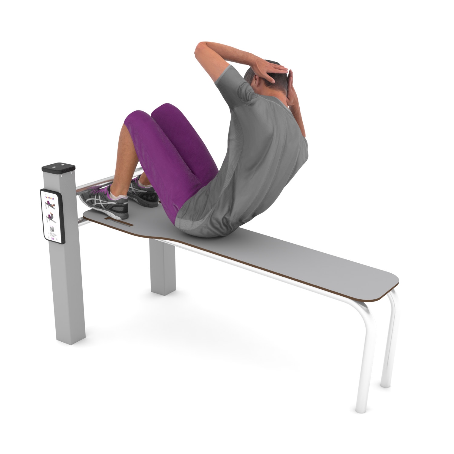 Calisthenics Sit-Up Bank gerade