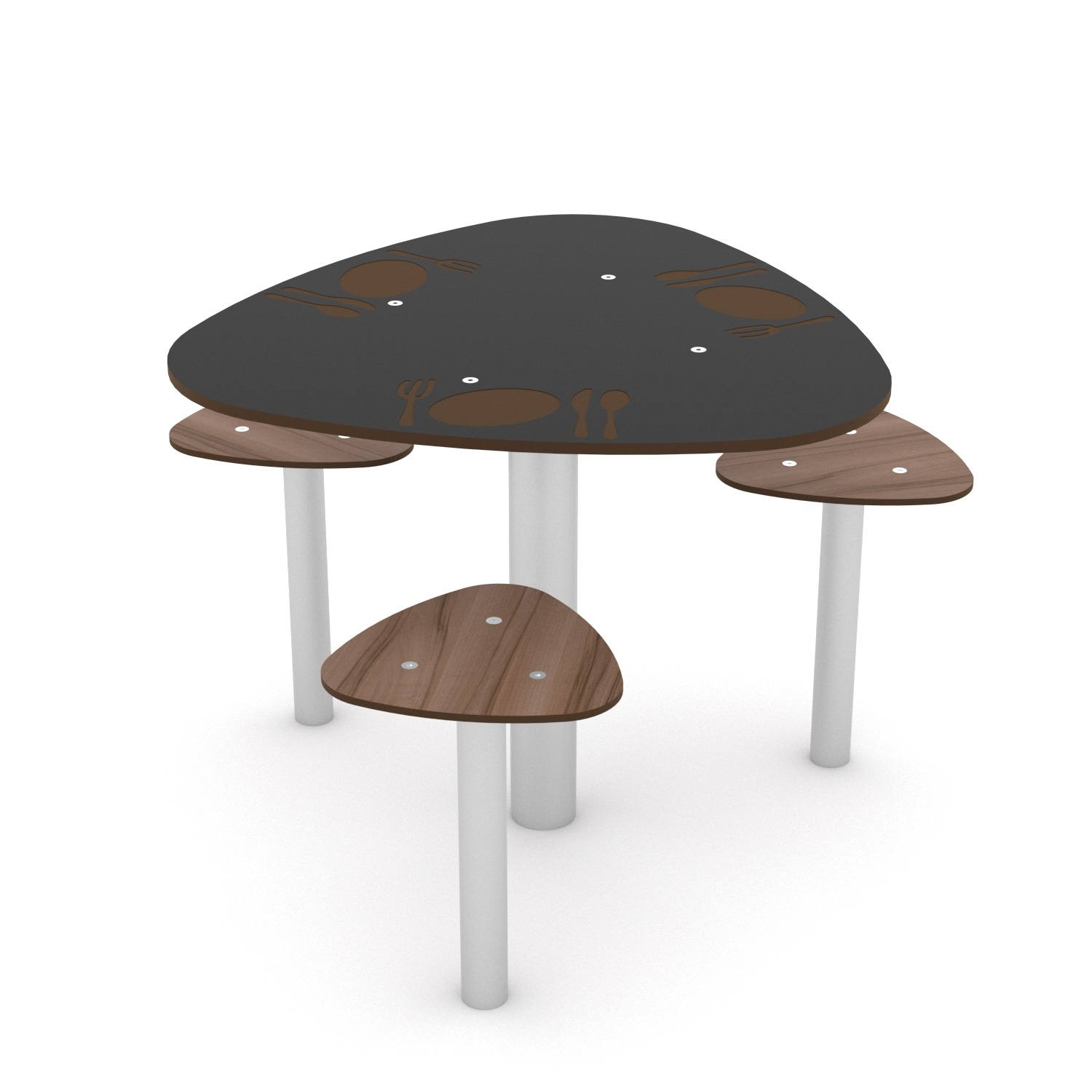 Spieltisch Mittagessen