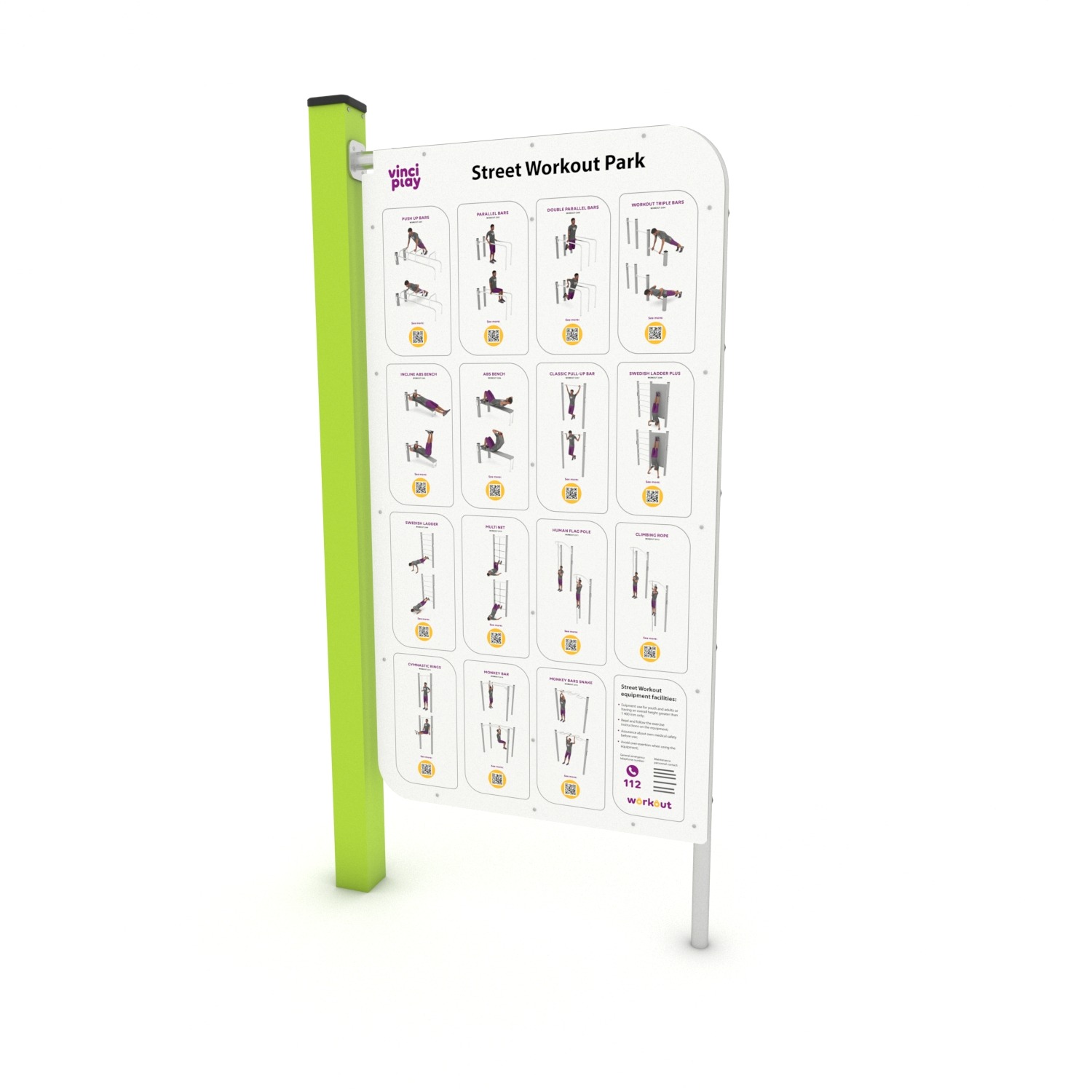 Calisthenics Trainingsschild