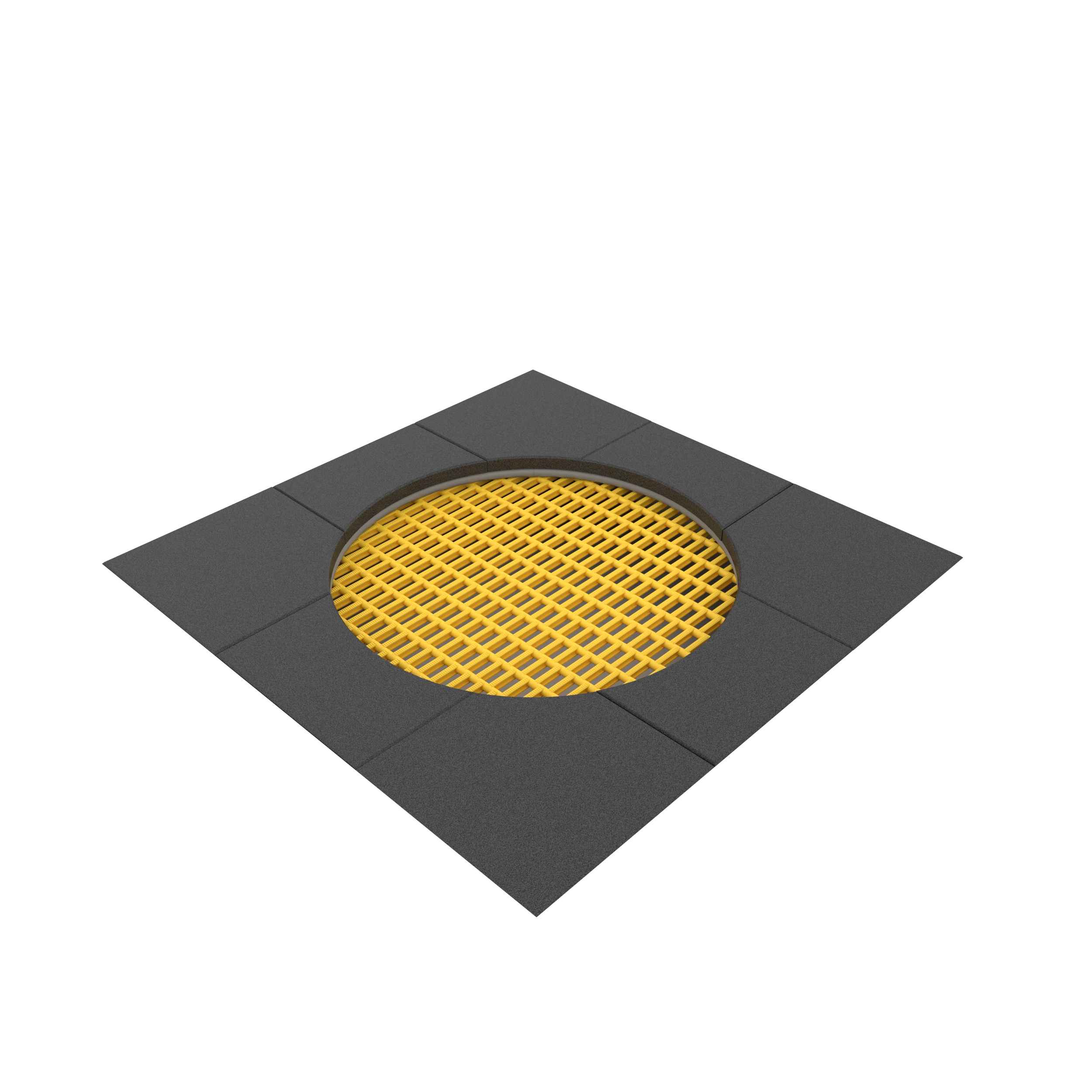 Trampolin 1,5x1,5 m Rund