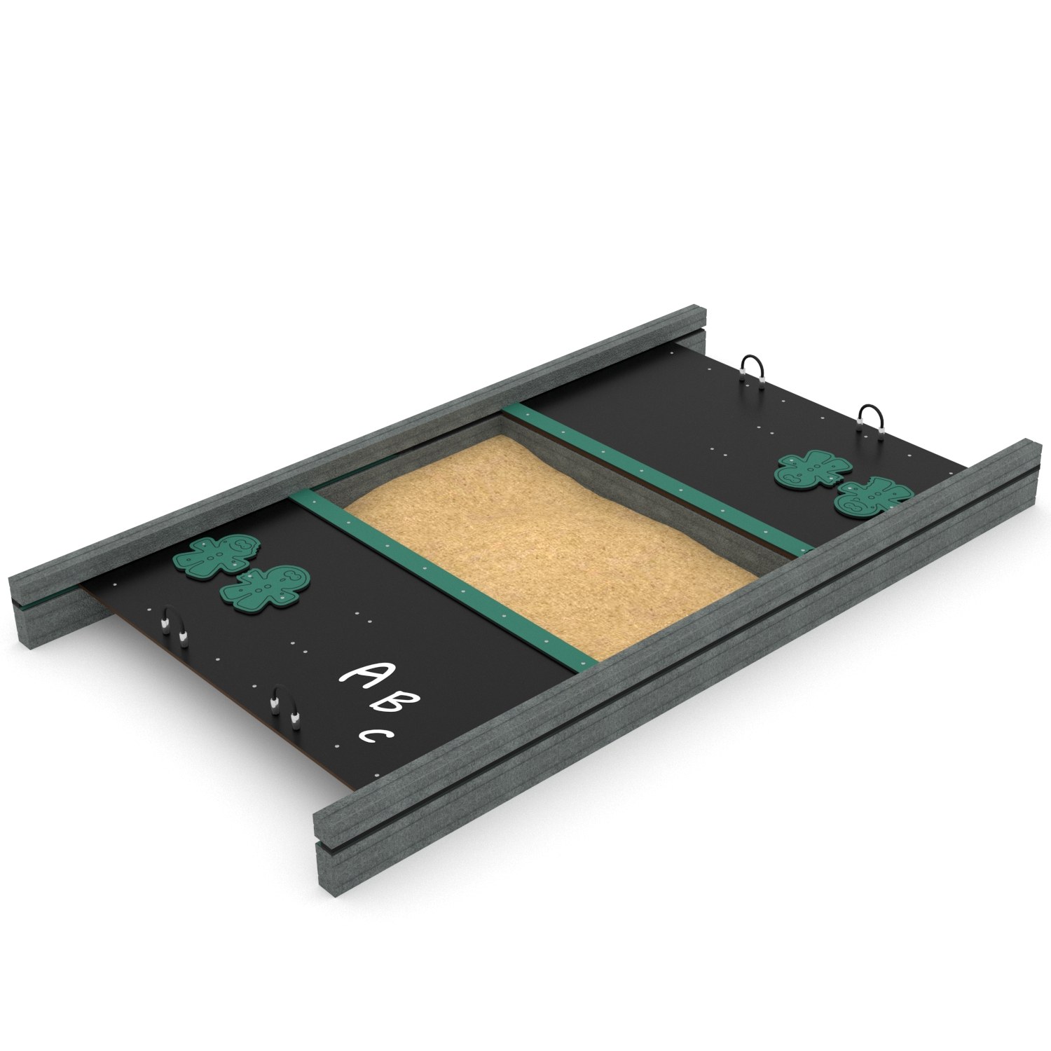 Sandkasten mit Abdeckung Recycling