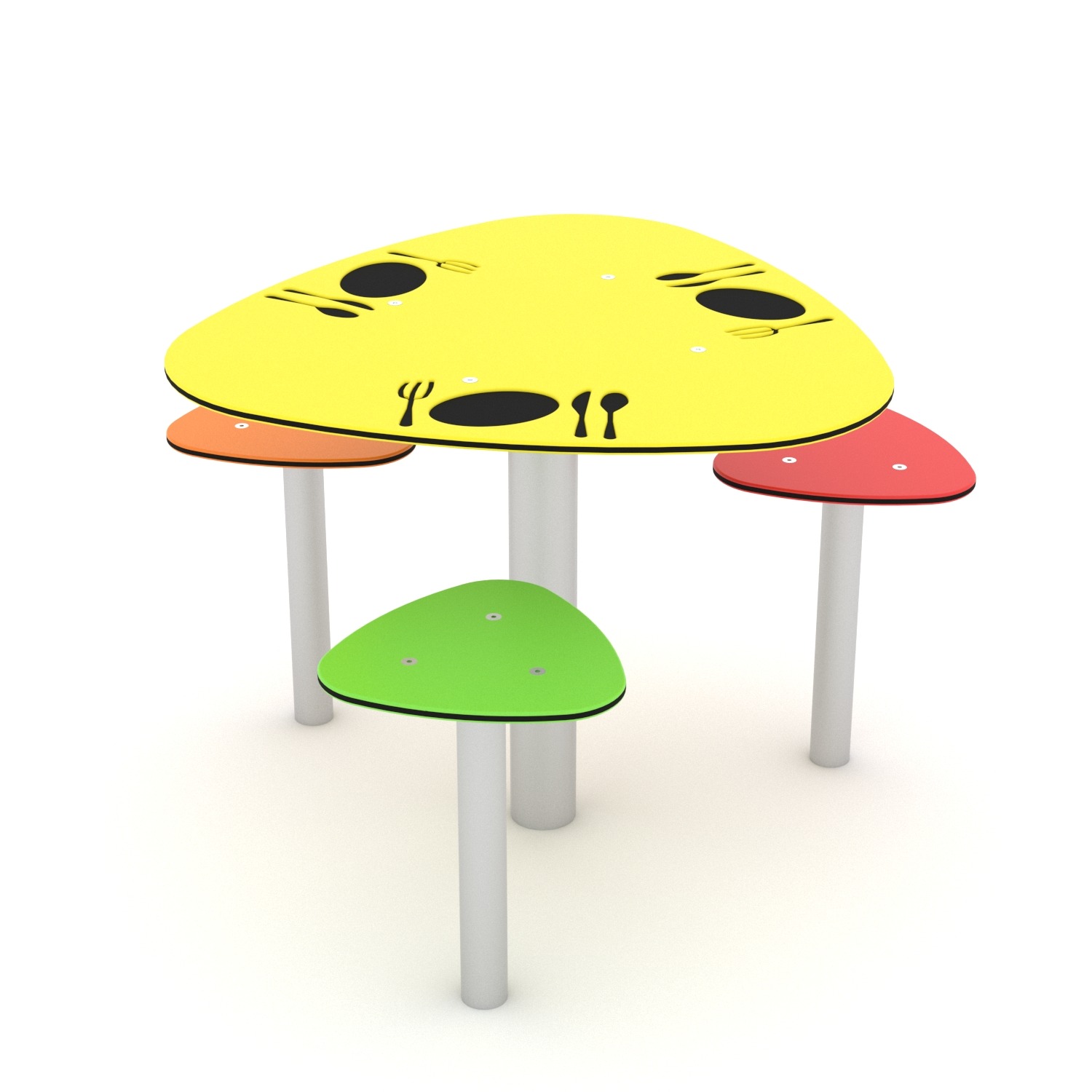 Spieltisch Mittagessen