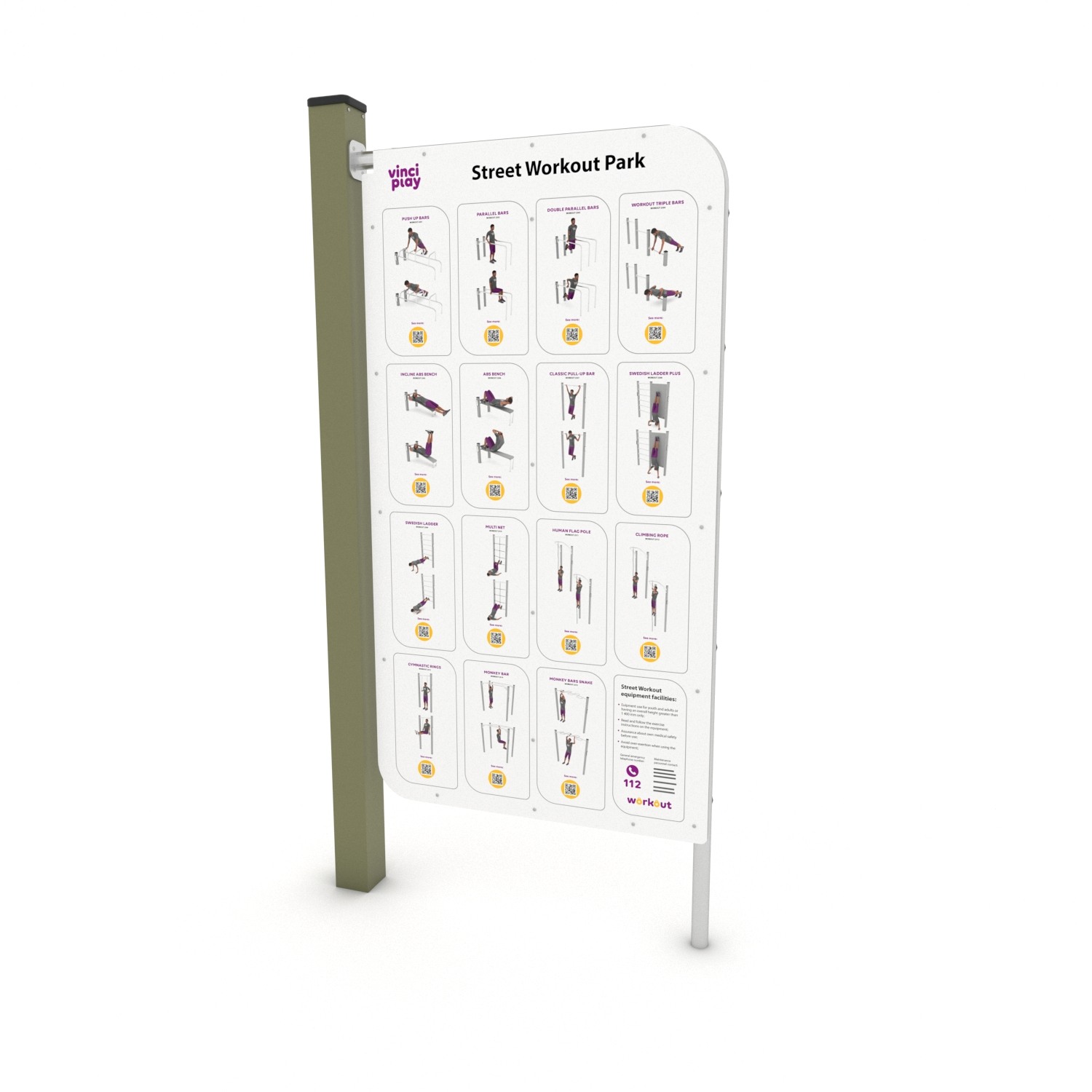 Calisthenics Trainingsschild