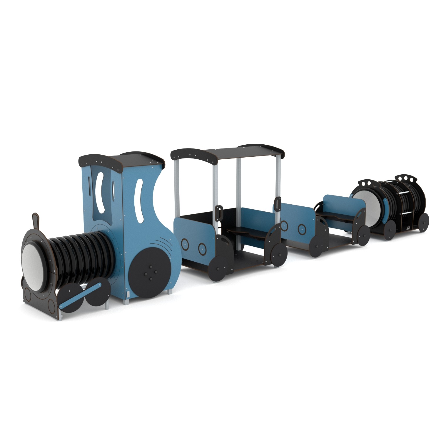 Spielgerät Lok mit 3 Waggons