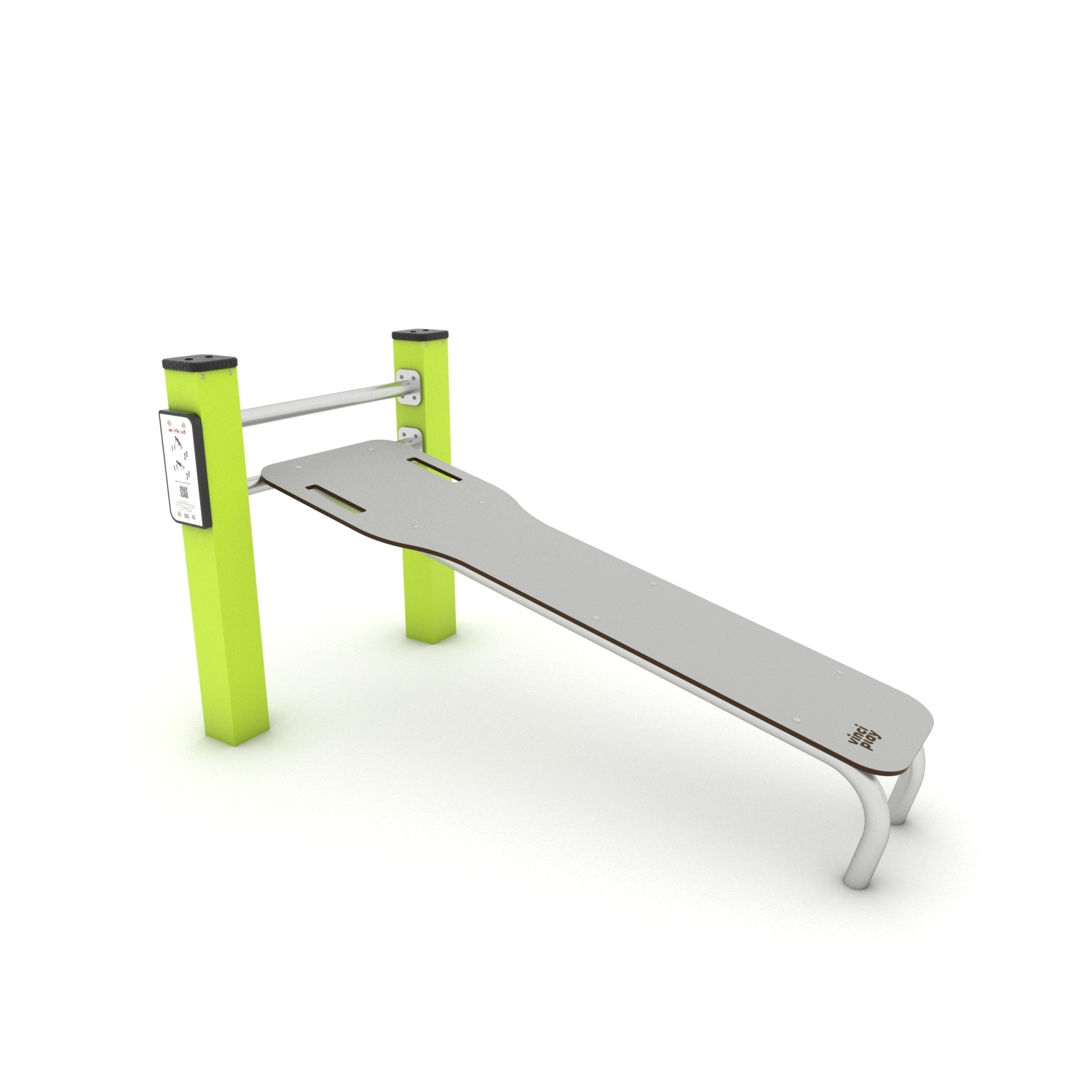 Calisthenics Sit-Up Bank schräg