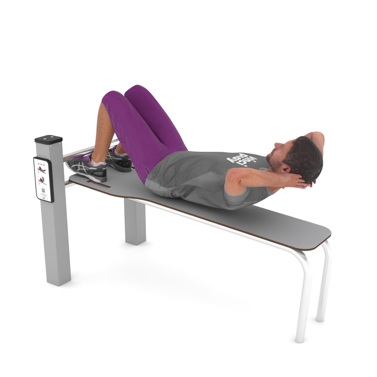 Calisthenics Sit-Up Bank gerade