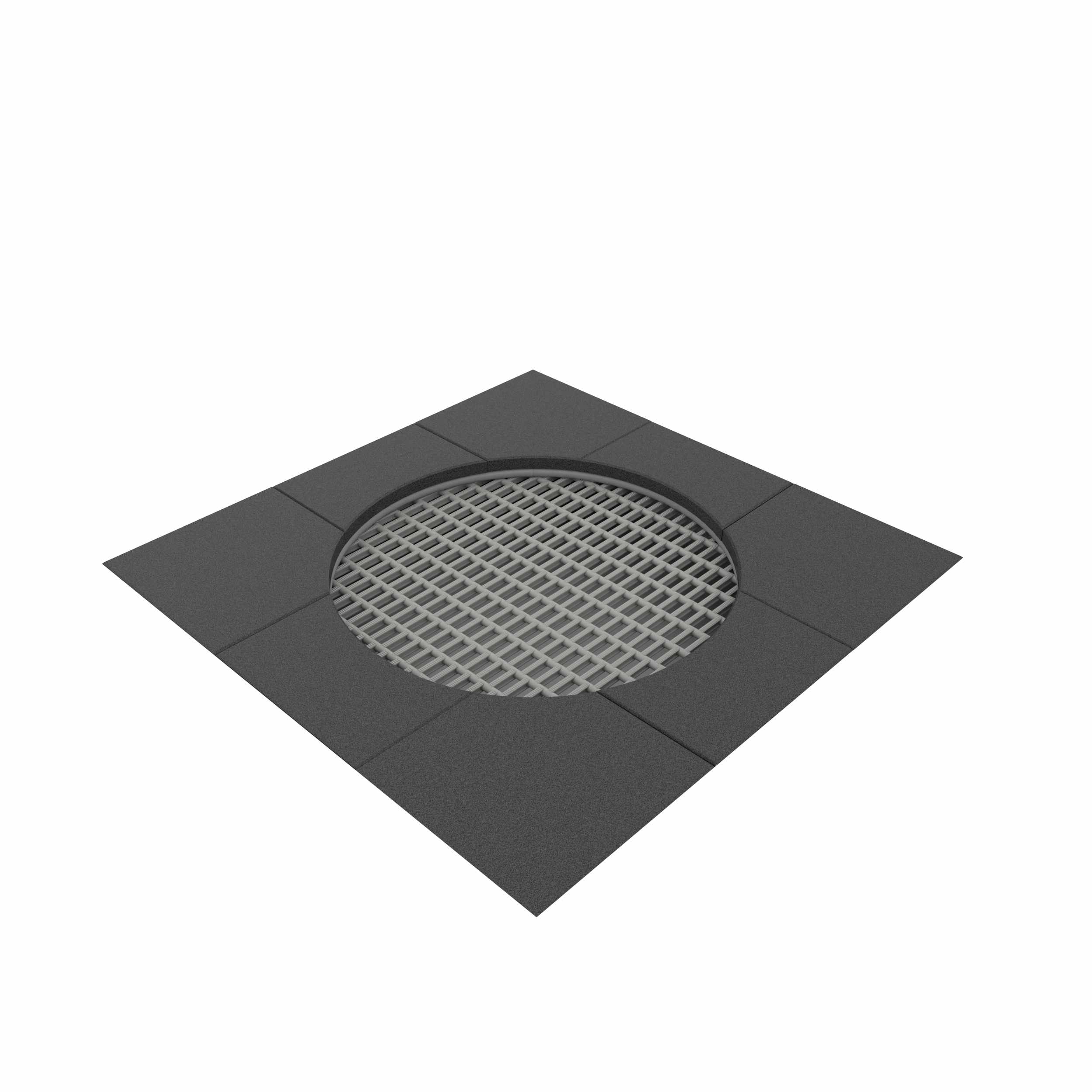 Trampolin 1,5x1,5 m Rund