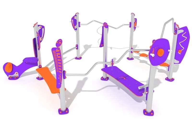 Fitnessstation Hexagon V4A