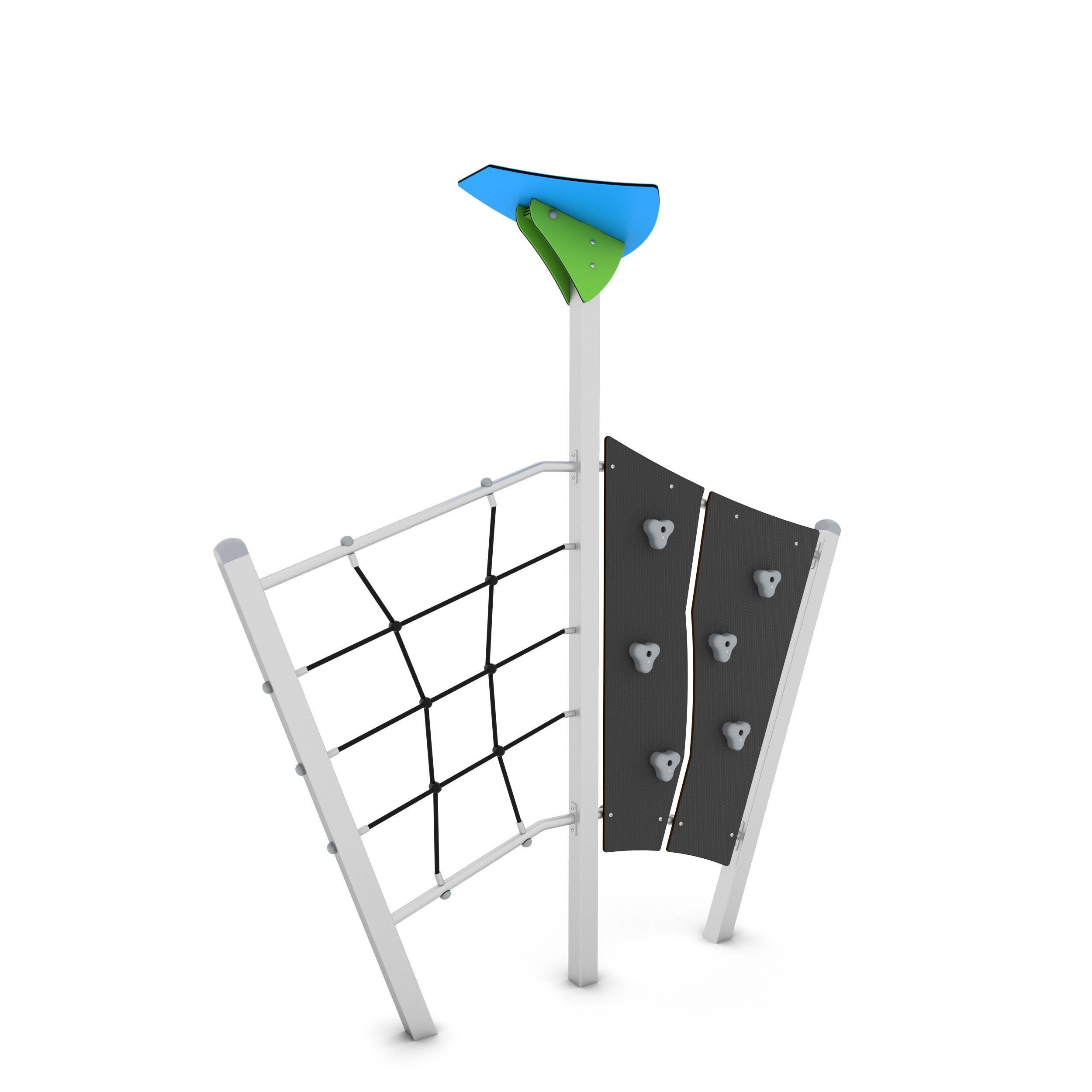 Kletterwand mit Netz